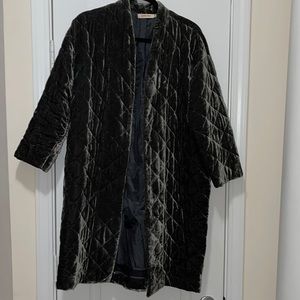 Johnny Was Velvet Quilted Kimono Jacket